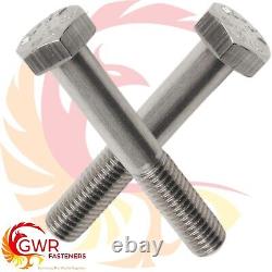 M8 / 8mm Part Threaded Hexagon Head Bolts Hex Screws A2 Stainless Steel Din 931