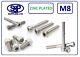 M8 Cap Head Socket Screw Allen Bolt Steel Grade 12.9 Zinc Plated Din912 8mm/8mm