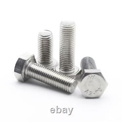 M9 Hexagon Head BoltsHex Head Screws Pitch M9x1 / M9x1.25 304 Stainless Steel