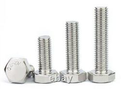 M9 Hexagon Head BoltsHex Head Screws Pitch M9x1 / M9x1.25 304 Stainless Steel