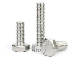 M9 Hexagon Head BoltsHex Head Screws Pitch M9x1 / M9x1.25 304 Stainless Steel