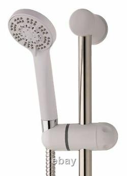 MX GC8 Intro 950 9.5kw Electric Shower with Push Button Start + Riser + Head