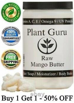 Mango Butter Raw 16 oz / 1 lb 100% Pure Unrefined Organic For Skin, Body, Hair