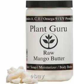 Mango Butter Raw 16 oz / 1 lb 100% Pure Unrefined Organic For Skin, Body, Hair