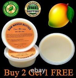 Mango Butter Raw 8 oz. 100% Pure Unrefined Organic Natural For Skin, Body, Hair