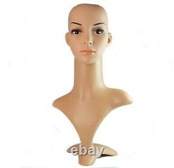 Mannequin Display Head Polystyrene Foam/ Plastic Male Female Swan Unisex Neck