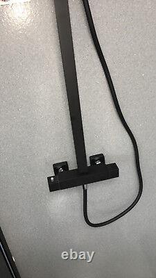 Matte Black 8 200mm Rainfall Shower Square Thermostatic Set Drench Valve Synerg