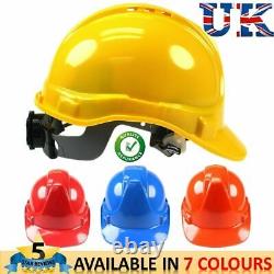 Mens Hard Hat Safety Helmet Construction Builders Site Head Protection Unisex