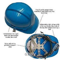 Mens Hard Hat Safety Helmet Construction Builders Site Head Protection Unisex