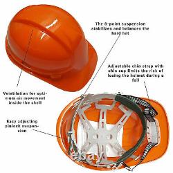 Mens Hard Hat Safety Helmet Construction Builders Site Head Protection Unisex