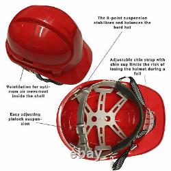 Mens Hard Hat Safety Helmet Construction Builders Site Head Protection Unisex