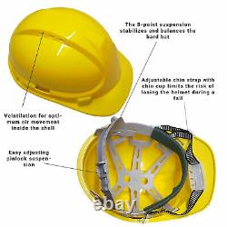 Mens Hard Hat Safety Helmet Construction Builders Site Head Protection Unisex