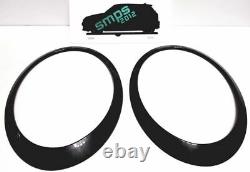 Mini F54 Clubman Front & Rear Light Covers Gloss Black Head & Taillight Trims