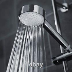 Mira Azora Dual Head Electric Shower 9.8kW Power Glass Clearscale 1.1634.156