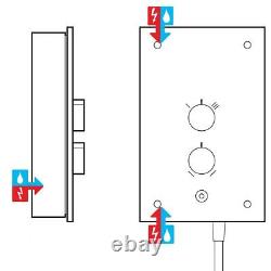 Mira Azora Dual Head Electric Shower 9.8kW Power Glass Clearscale 1.1634.156