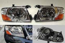 Mitsubishi Pajero Montero L and R Set Headlights head lamps lights 2000-2006