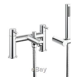 Modern Bath Filler Mixer Tap with Hand Held Bathroom Shower Head Hose TB3015