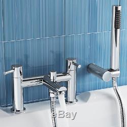 Modern Bath Filler Mixer Tap with Hand Held Bathroom Shower Head Hose TB3015