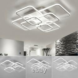 Modern Lamp Square/Ring LED Ceiling Light Chandelier Lights Living Dining Room