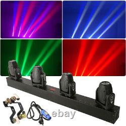 Moving 4-Head Stage Light RGBW Gobo LED DMX512 Sound Active DJ For Party Club