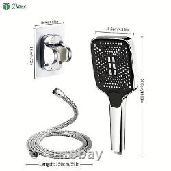 NEW Bath High Pressure Shower Head 3 Mode Chrome Handset Head Water Saving UK