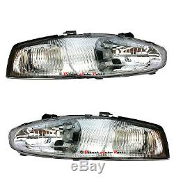 NEW HEAD LIGHT LAMP for MITSUBISHI LANCER MIRAGE CE COUPE 2DR 1998 2003 PAIR