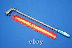 NEW Snap-On 3/8 Drive Dual 80 Pearl Blue Hard Grip Extra Long Flex-Head Ratchet