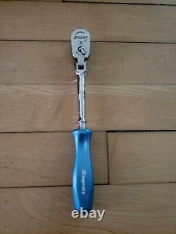 NEW Snap On THLFD72 PEARL BLUE Hard Handle 1/4 Flex Head Ratchet FREE SHIP