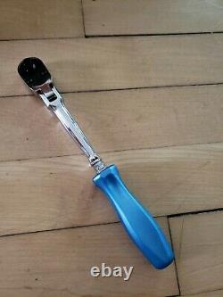 NEW Snap On THLFD72 PEARL BLUE Hard Handle 1/4 Flex Head Ratchet FREE SHIP