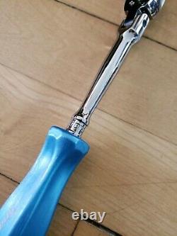 NEW Snap On THLFD72 PEARL BLUE Hard Handle 1/4 Flex Head Ratchet FREE SHIP