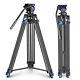 Neewer Professional Heavy Duty Video Tripod 76-inch Stand With Fluid Drag Head