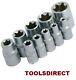 Neilsen Female Torx Sockets Set Tx/star 3/8 & 1/4 Drive E Type Car Head