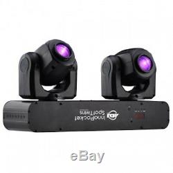 New American DJ ADJ Inno Pocket Spot Twins Dual LED Moving Head Yoke Lights