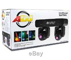 New American DJ ADJ Inno Pocket Spot Twins Dual LED Moving Head Yoke Lights