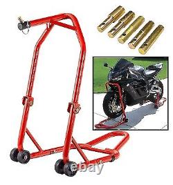 New Heavy Duty Motorcycle Motorbike Front Head Lift Stand Paddock Stand