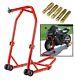 New Heavy Duty Motorcycle Motorbike Front Head Lift Stand Paddock Stand