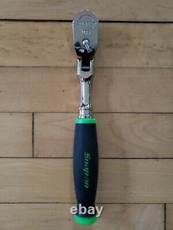 New Snap On FHF80A 3/8 GREEN Soft Grip Flex Head Ratchet FREE PRIORITY