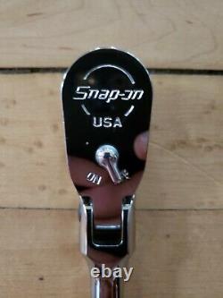 New Snap On FHF80A 3/8 GREEN Soft Grip Flex Head Ratchet FREE PRIORITY