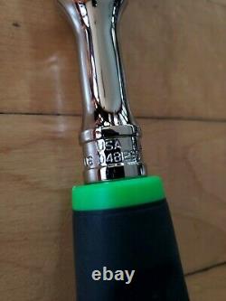 New Snap On FHF80A 3/8 GREEN Soft Grip Flex Head Ratchet FREE PRIORITY