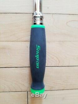 New Snap On SHLF80A 1/2 GREEN Flex Head Soft Grip Ratchet FREE PRIORITY