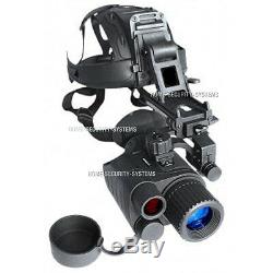 Night Vision Monocular Head Mounted Kit IR Tracker Goggle Security Trail Gen