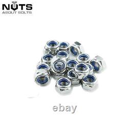 Nyloc Nylon Insert Locking Nuts A2 Stainless Steel M4 M5 M6 M8 M10 M12 M16 M20