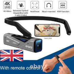 ORDRO EP7 Head Video Camera 4K WIFI HDR Camcorder Video Camera with Remote -UK
