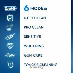 Oral-B Genius 9000 CrossAction Electric 6 Modes Toothbrush with 4 Heads Black