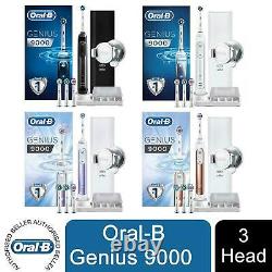 Oral-B Genius 9000 Electric Toothbrush with 3 Heads, Travel Case & 2 Pin UK Plug