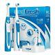 Oralfresh Pro20 Electric Rechargeable Twin Rotary Toothbrushes Sonic Clean Heads