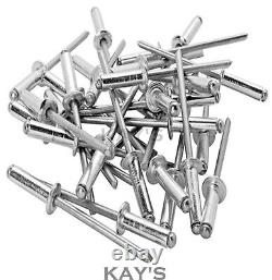 POP RIVETS DOME HEAD OPEN END BLIND A2 STAINLESS STEEL 3mm 3.2mm 4mm 4.8mm 5mm