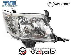 Pair LH+RH Head Light Lamp Chrome For Toyota Hilux 20112015 2WD 4WD Ute