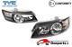 Pair Lh+rh Head Light Projector Black For Holden Commodore Vy Calais Hsv 0204