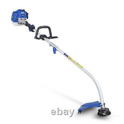 Petrol Grass Strimmer Trimmer 38cm Cut Bump Head 26cc Lightweight Split Shaft